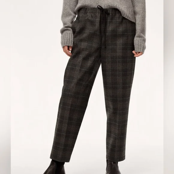 Aritzia Group by Babaton Jimmy Pant Plaid Sz S - Picture 5 of 11